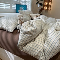 Ensemble de draps et de taies d'oreiller Queen de luxe 1800TC à la lavande, 100% microfibre brossée en polyester, antibactérien, antistatique, avec bordure