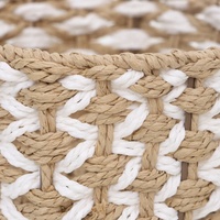 Panier de rangement circulaire moderne tressé à la main en corde de papier écologique pour le rangement domestique polyvalent (vente en gros)