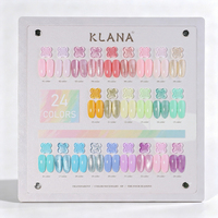 Kit de vernis à ongles gel macaron 24 couleurs, UV Soak Off, couleurs pastel estivales, pour manucure, vente en gros, marque privée