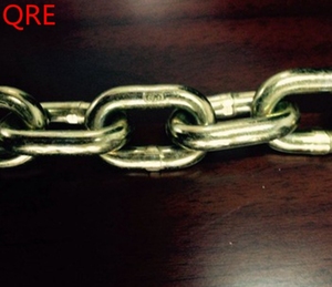 โซ่เหล็กชุบสังกะสีสีเหลือง ขนาด 5/16 นิ้ว 3/8 นิ้ว 1/4 นิ้ว ผลิตจากเหล็กอัลลอยด์ แข็งแรงทนทาน G70 สำหรับรถพ่วง พร้อมตะขอ - Product Image 4