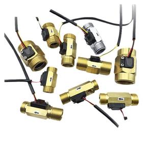 Compteur de débit d'eau en laiton Saishenger 1/2 pouce, capteur de précision liquide pour équipement de chauffage, mesure par signal d'impulsion Hall - Product Image 1