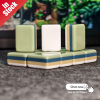 Tuiles de Mahjong Américain Soiree Tiles, 4 couches, acrylique de luxe, 160 pièces, en stock, personnalisable, MOQ 1 ensemble