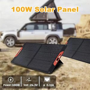 Factory Bulk 100W ETFE <b>Solar</b> <b>Panel</b> Charger Kit IP65 Weatherproof <b>Foldable</b> Portable Energy Backup for Off-Grid Power Station - Product Image 2