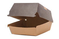 Emballage alimentaire jetable personnalisé, boîte à hamburger, boîte à burger pas chère, boîte à burger en carton ondulé