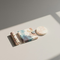 Ensemble de maquillage en papier écologique, palette personnalisée, étui à rouge à lèvres, poudre, aquarelle, esthétique durable, solutions de beauté tout-en-un