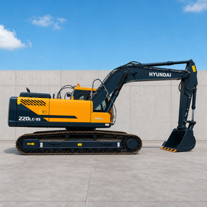 Excavatrice Hyundai 220LC-9S d'occasion, 22 tonnes, d'origine coréenne, hydraulique, sur chenilles, moteur 112 kW, pour vidéo de démonstration - Product Image 5
