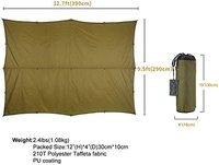 WOQI – hamac léger, Portable et étanche, bâche anti-pluie pour Camping et randonnée