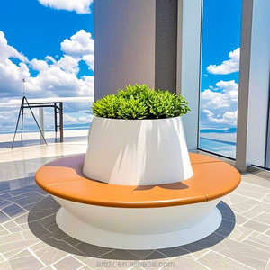 Y231 Maceta Decorativa Grande con Forma de Taza, Banco de Diseño Artístico Moderno para Museo de Arte, Decoración de Interiores, Silla de Descanso - Product Image 3