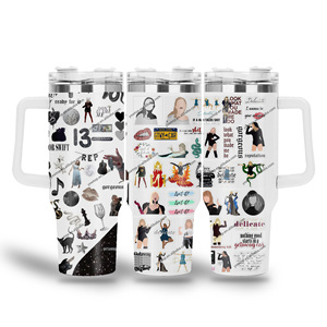 Custom design cantante swift acciaio inox isolato tazza acqua 40oz acciaio inox paglia bicchiere tazze da <span class=keywords><strong>caffè</strong></span> con manico - Product Image 5