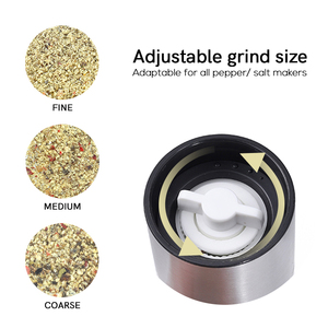 In acciaio inox macina in <span class=keywords><strong>ceramica</strong></span> vaso di vetro 7 in 1 spice grinder set con Cremagliera - Product Image 2