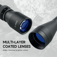 SYQT avcılık optik 3-9X40 kırmızı lazer açık Hunter Equipement dişliler ile Crosshair retikül