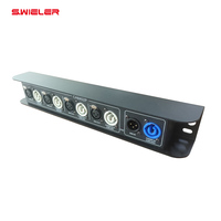 Amplificateur de signal DMX512 4 canaux pour éclairage de scène DJ, distributeur de signal DMX512 à 4 sorties, boîtier métallique, entrée/sortie XLR Powercon