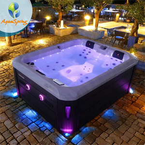 Venta directa de fábrica, <span class=keywords><strong>jacuzzi</strong></span> de hidromasaje para exteriores para 3 personas, <span class=keywords><strong>jacuzzi</strong></span> de Spa con bomba de calor de hidromasaje para Villa Garden Hotel - Product Image 1