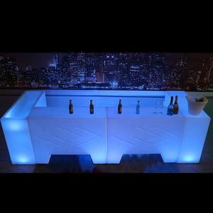 Mini barre lumineuse LED portable en plastique blanc de luxe pour l'extérieur Ensemble de <span class=keywords><strong>bar</strong></span> à boissons à distance avec changement de couleur RVB - Product Image 2