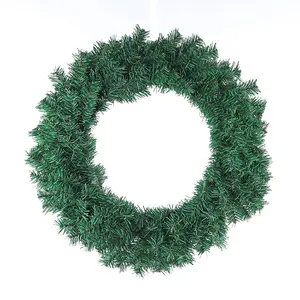 Grinalda verde do Natal grinalda do projeto redondo Artificial decorada grinalda do Natal do projeto Sevenlots 30/40/50/60/80cm