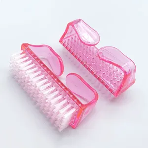 8cm Nail Salon Plastic Manicure Pedicure Brush Set Nail Dust Brush Cleaner Escova De Unhas Para Limpeza