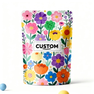 500Pcs tùy chỉnh in 3.5g7g thấp moq Mùi con bằng chứng Nắp kéo thiết kế bao bì kẹo Pouch đứng lên <span class=keywords><strong>Ziplock</strong></span> pound Mylar Túi - Product Image 3