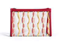 Kantong Zipper PVC Transparan Produksi Khusus, Mini Organizer Penyimpanan Motif Cangkang, Semua Musim