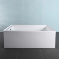 CUPC Certifié 66*32 Pouces Traditionnel Amérique du Nord 3 murs Alcôve Jupe Baignoire Portable pour Trempage pour Hôtels