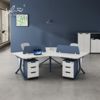 Installation de bureau professionnelle et solutions d'espace de travail de poste de travail de bureau modulaire en bois personnalisées
