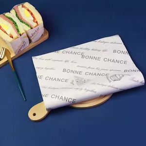 Papier sulfurisé personnalisé en gros pour frites et aliments, feuilles de qualité alimentaire, papier d'emballage alimentaire, papier ciré, en promotion - Product Image 4