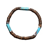 2024 nouveauté rétro népal vent naturel pierre brute mode Fine perlé Bracelets surfeur étanche Bracelet chaîne Bracelet hommes