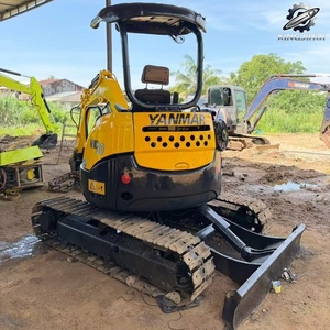 Mini-excavatrice sur chenilles Yanmar30 d'occasion, 3 tonnes, godet de 0,1 m³, marque japonaise d'origine, petite excavatrice de chantier, faible nombre d'heures, bon état - Product Image 4