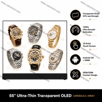 Écran OLED transparent capacitif ultra-fin de 55 pouces 16:9 LW550JUL-HMA2 1920*1080, tactile en option, affichage numérique