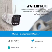 Kamera Wifi Nirkabel Plastik Bullet Outdoor Murah Grosir Pabrik H.265 3mp Tahan Air Mendukung Kartu SD 128G Mode AP