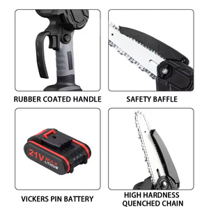 <span class=keywords><strong>Mini</strong></span> <span class=keywords><strong>Motosierra</strong></span> Inalámbrica de 21V, 4/6 Pulgadas, Compatible con Batería <span class=keywords><strong>Makita</strong></span>, Grado Industrial 1200W - Product Image 3