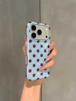 Coque de téléphone antichoc IMD TPU à motif diamant et pois, style INS de luxe, populaire, pour iPhone 18 Pro Max 17 16 15 Pro