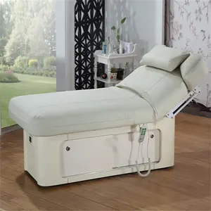 Kisen Cheap Price 2/3/4 Electric CE Motors Spa Salon Cosmetic Beauty Massage Table Treatment Facial Bed Chairs For Beauty Salon