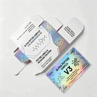 Étiquettes et boîtes personnalisées imperméables pour flacons, emballage auto-adhésif durable pour petits flacons de 3 ml, 5 ml, 10 ml, directement de l'usine