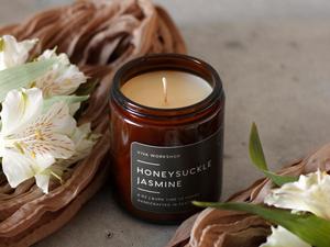 LANJO wholesale amber color jar scented <b>candle</b> accept custom logo and fragrance - Product Image 3