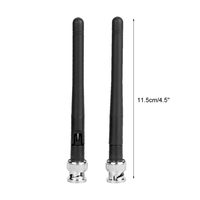Antenne à tige pliable 115 mm 433 MHz avec connecteur BNC, antenne en caoutchouc LoRa à gain élevé 6 dBi pour les appareils intelligents de la maison connectée, antenne WiFi