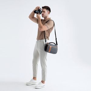 Sac à bandoulière pour appareil photo, échantillon gratuit, 2 en 1, utilisable comme sac à bandoulière ou petit sac à dos pour appareil photo avec fermeture éclair étanche pour les voyages - Product Image 4