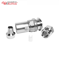 Conectores macho Twinaxial y Triaxial de fábrica, soldadura macho TNC para cable RF coaxial RG316 de fábrica, a escala 1, 2, 1, 2, 1, 2, 2