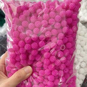 대량 Bubblegum Bayberry 복근 진주 구슬 500g 의류 소재 멀티 컬러 느슨한 플라스틱 라운드 진주 구슬 - Product Image 1