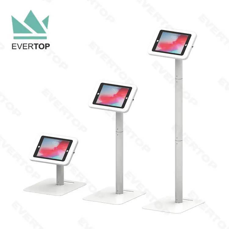 LSF10-P Free Standing Tablet PC Kiosk Stand Floor for iPad Kiosk Tablet Security Stand Floor 7.9 - 11 inch for iPad Mini Air Pro