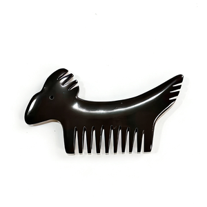 Ensemble de peignes Gua Sha en pierre noire naturelle, nouvelle forme, fabriqués à la main, fonction musicale, planche de massage facial - Product Image 5