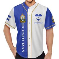 Honduras Baseball Softball Wear Beliebteste Logo Druck Großhandel Direkt vertrieb Benutzer definiertes Logo Honduras Baseball Jersey