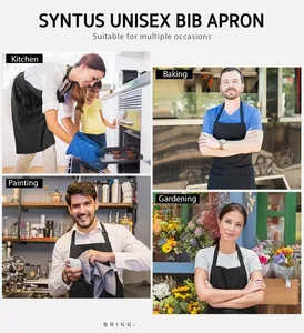 Heavy-duty Apron for the Modern Cook. Waterproof Fabric with Essential Tool Pockets, Blending <b>Utility</b> and Style Effortlessly. - Product Image 6