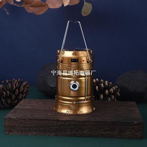 Camping <b>Lamp</b> Led Rechargeable <b>Solar</b> <b>Powered</b> Outdoor Tent Light With Handle For Hiking And Camping - Product Image 3