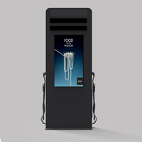 Pantalla LCD Interactiva Táctil para Exteriores de 65 Pulgadas con Kiosco de Carga para Vehículos Eléctricos, Señalización Digital
