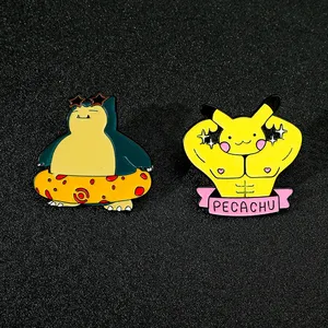 Movie Pokem Special Medal Cute Cartoon Badges <strong>Button</strong> Brooch <strong>Pins</strong> Hard Enamel Anime Shirt Lapel <strong>Pins</strong>