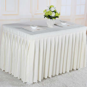 Jupe de table en tulle uni réutilisable à volants pour fête de mariage et événement Fournitures pour banquets et hôtels - Product Image 6