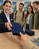 Porte-passeport en PU en stock, personnalisable avec logo, étanche, durable, en cuir, pour cartes de documents, cartes-clés d'hôtel, et comme porte-cadeau de voyage