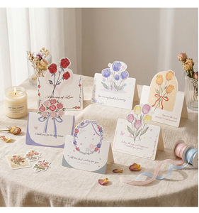 Tarjeta de Felicitación Creativa 3D Pop-up con Ramo de Flores, Tarjeta de Agradecimiento para el Día de la Madre, Día de San Valentín, Venta al por Mayor de Fábrica, Personalizada - Product Image 4