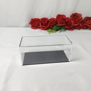 <span class=keywords><strong>Boîte</strong></span> de présentation en <span class=keywords><strong>plastique</strong></span> anti-poussière entièrement assemblée Cube en acrylique transparent Base noire pour petits conteneurs de stockage pour les objets de collection <span class=keywords><strong>Action</strong></span> - Product Image 3