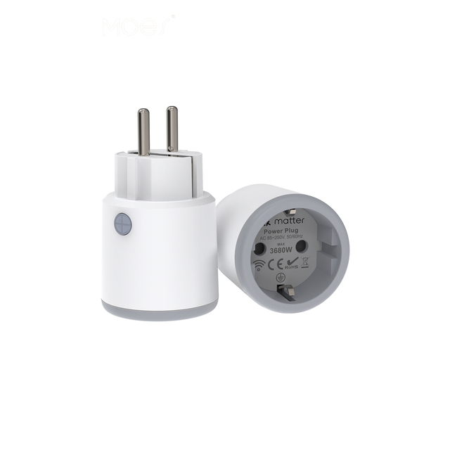 MOES TuYa MATTER Plug Socket EU Sockets Smart Home Automation Smartthings Homekit Tuya Smartlife Integration